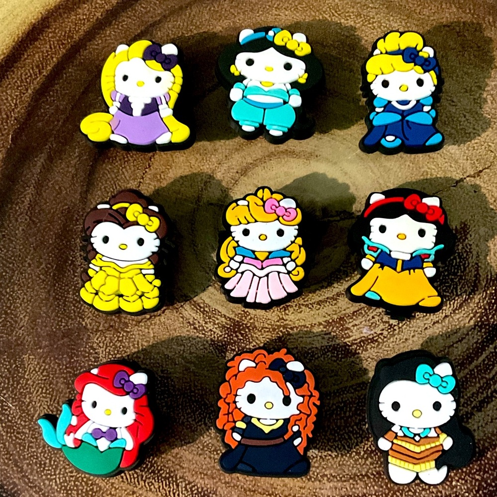 Hello Kitty Disney Princess Crocs Charms